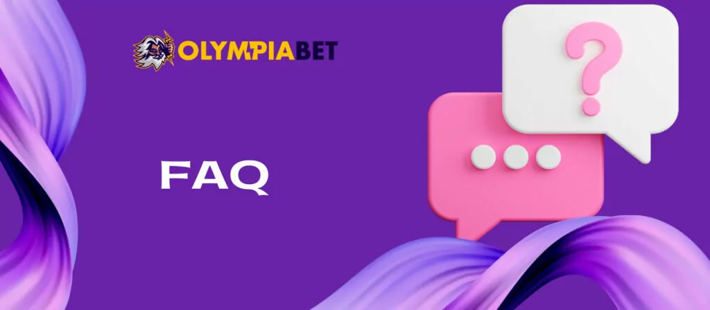 Olympiabet offers a FAQ section